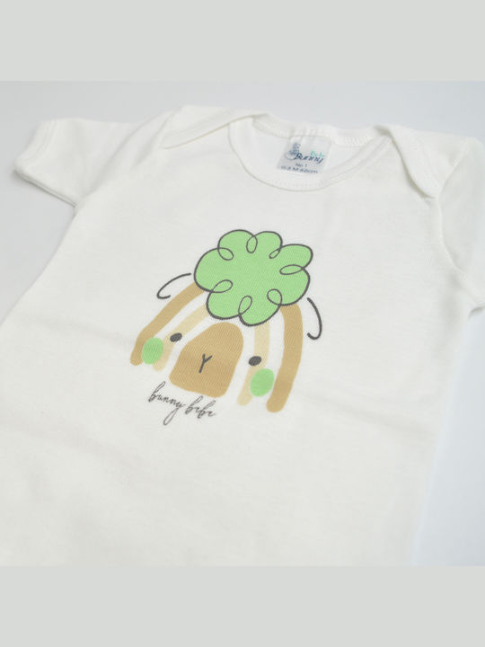 Bunny Bebe Baby Bodysuit ecru