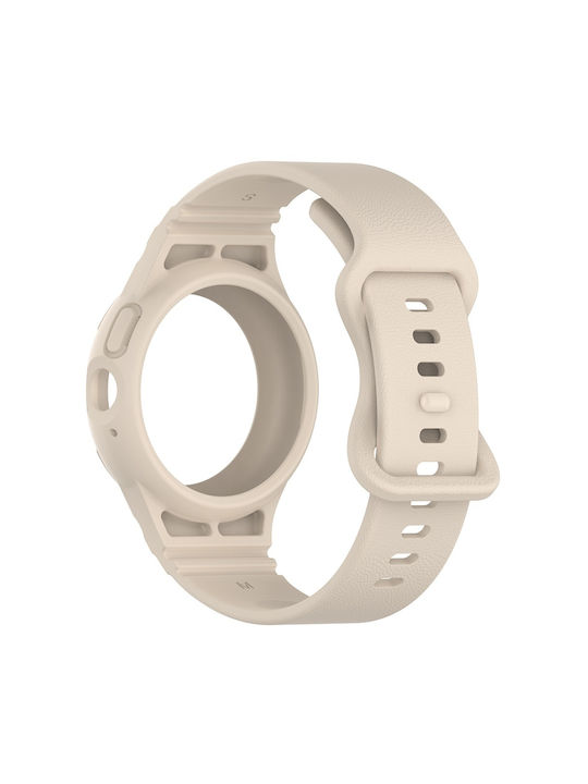 Techsuit Λουράκι Σιλικόνης Μπεζ (Google Pixel Watch 1 / 2 / 3 / 4 41mm)