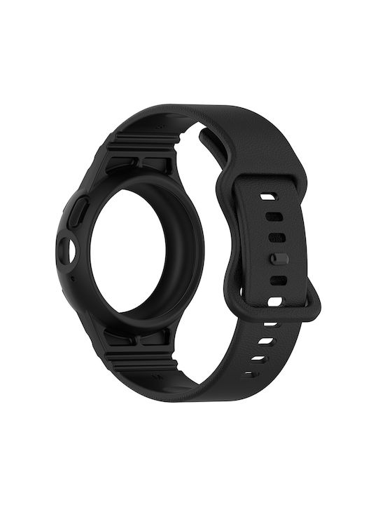 Techsuit Watchband Strap Silicone Black (Google Pixel Watch 1 / 2 / 3 41mm)