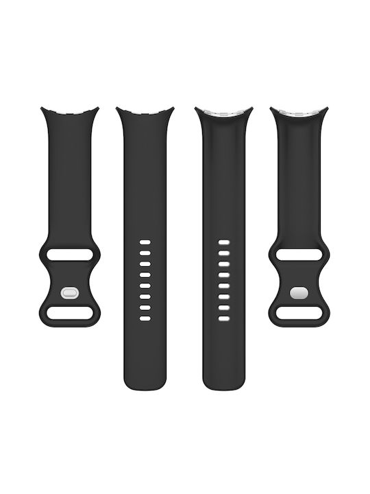 Techsuit Watchband W031 Armband Silikon Weiß (Google Pixel Watch 3 / 4 45 mm)