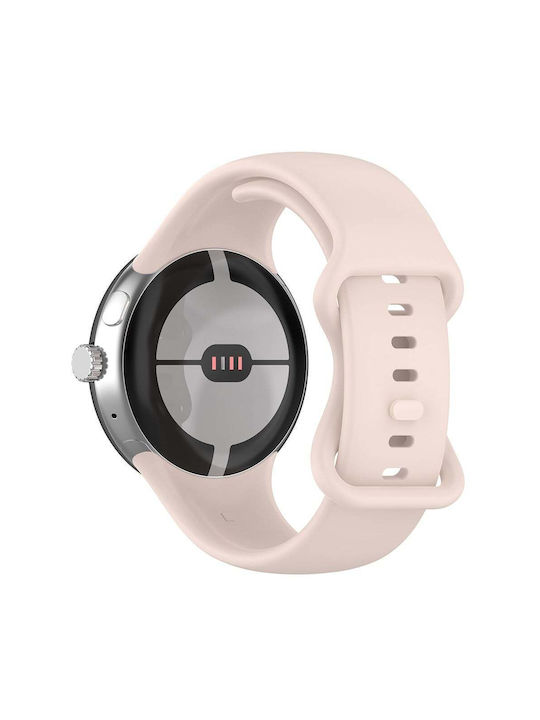 Techsuit Watchband W031 Strap Silicone Pink (Google Pixel Watch 3 45mm)