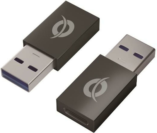 Conceptronic Μετατροπέας USB-A male σε USB-C female 2τμχ