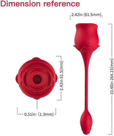 Armony Clitoral Vibrator 27cm Roz