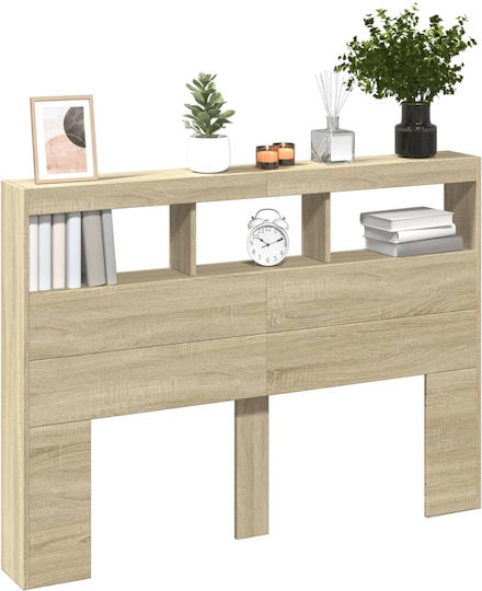 vidaXL Wooden Beige Bed Headboard