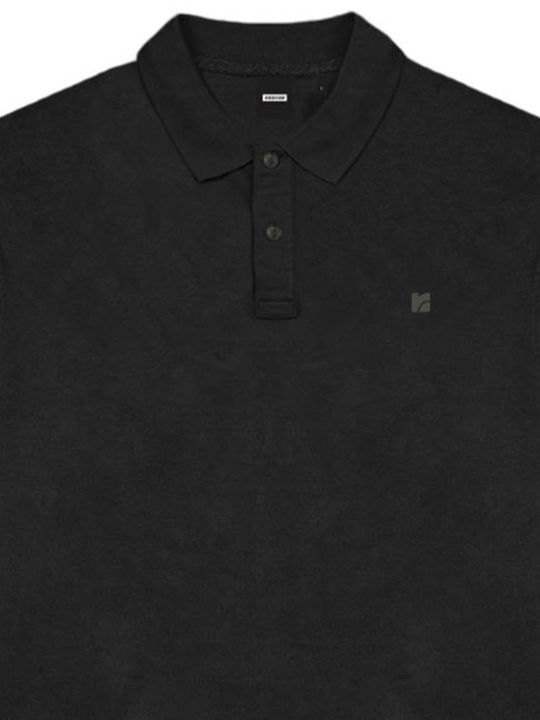 Rebase Men's Long Sleeve Blouse with Buttons Black