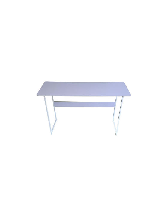 Schreibtisch Holz Lilac with White Frame mit Metallbeinen 100x45x72cm