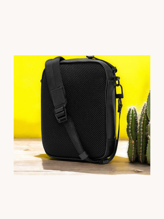 Tuckerman Leather Men's Shoulder Crossbody Bag Black