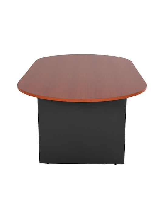Τραπέζι Συνεδριάσεων Sienna Ξύλινο Ανθρακί 240x120x75εκ.