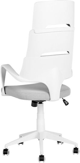 Beliani Lumarko Καρέκλα Γραφείου White And Gray