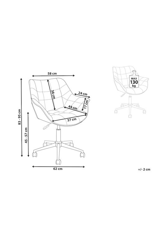 Office Chair with Arms Green Beliani