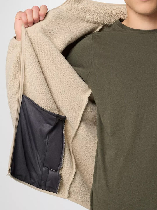 Rugged Ridge Iii Full Ανδρική Ζακέτα Fleece Μπεζ