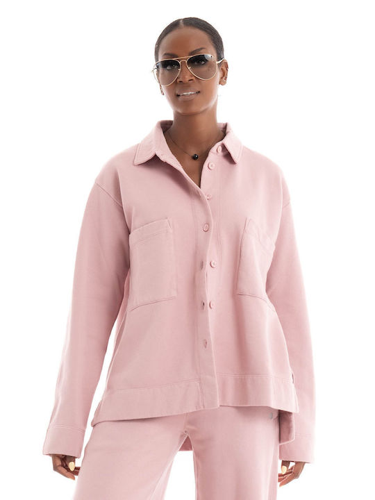 Deha Women's Long Sleeve Shirt Dusty Pink