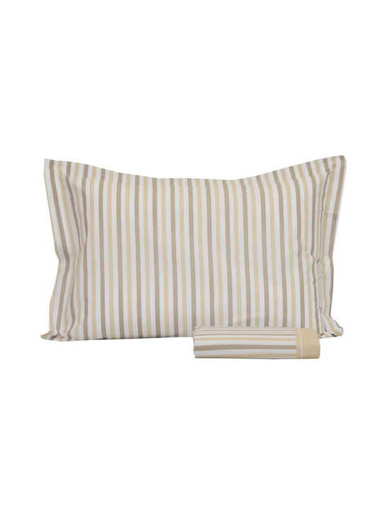 Anna Riska Duvet Cover Single 160x240 Mix & Match Stripe Ecru 53