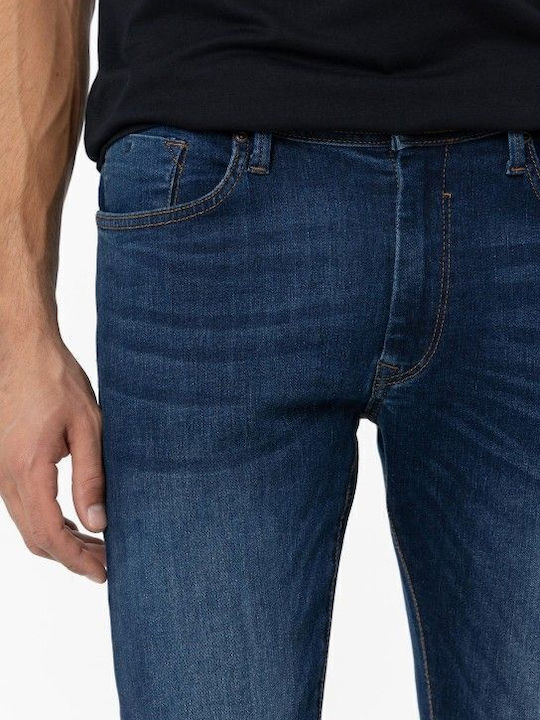 Pantaloni De Blugi Pentru Bărbați Slim Fit Albastru