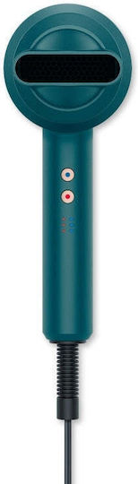 Hair Dryer Beurer Hc 35 Ocean Compact Hair Dryer 2000 W Nozzle Attachment Ion Function Led Display 3 Heat Settings 3 Blower Settings Cold Air