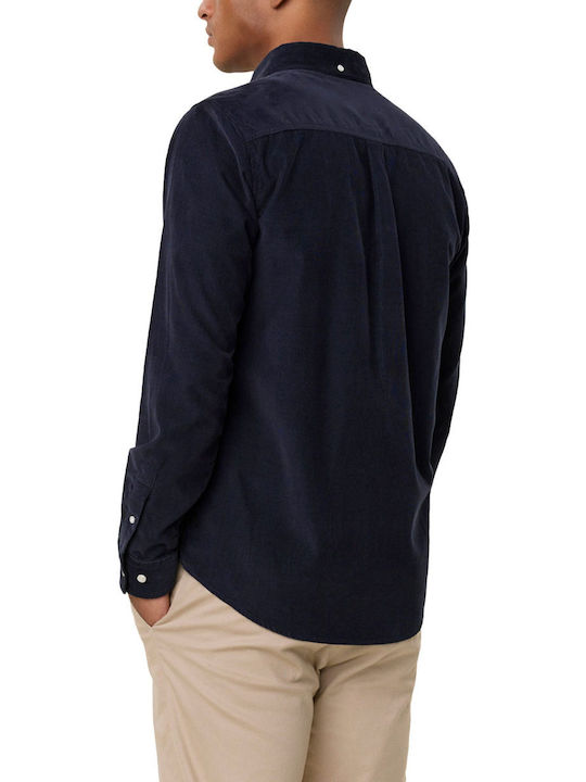 Les Deux Men's Shirt Corduroy Dark Blue