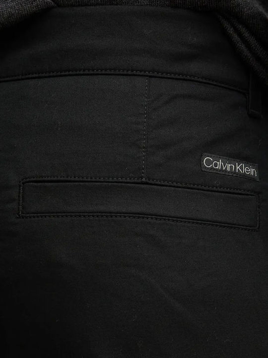 Trousers Chino Elastic in Slim Fit Ck Black