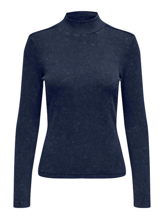 Only Damen Bluse Langärmelig Blue