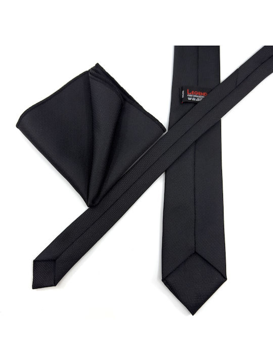 Legend Accessories Men's Handkerchief Black