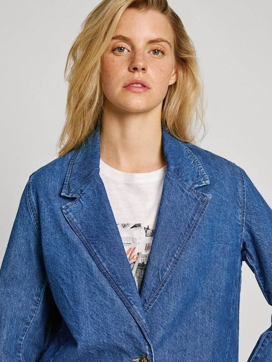 Pepe Jeans Mabel Γυναικείο Σακάκι Denim