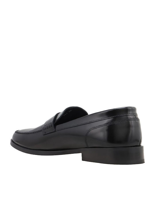 Δερμάτινα Ανδρικά Loafers σε Μαύρο Χρώμα