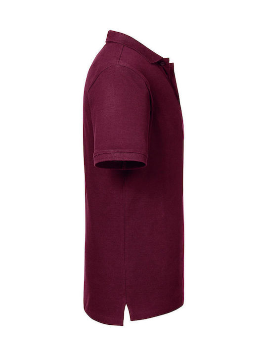 Russell Europe Ανδρικό Διαφημιστικό T-shirt Κοντομάνικο Burgundy