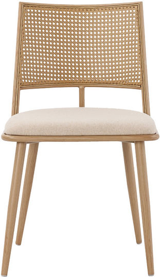 Giulia Stühle Speisesaal Beige 1Stück 49x52x80cm