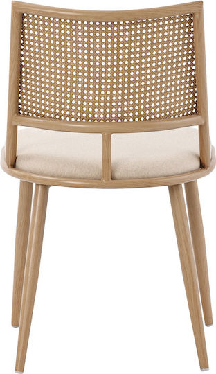 Giulia Stühle Speisesaal Beige 1Stück 49x52x80cm