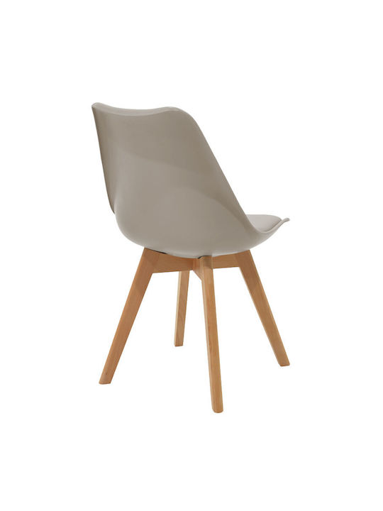 Gaston Dining Room Polypropylene Chair Grey-natural 53.5x48.5x83cm