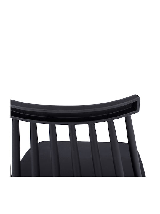 Vanessa Kitchen Polypropylene Chair Black 43x47.5x77cm
