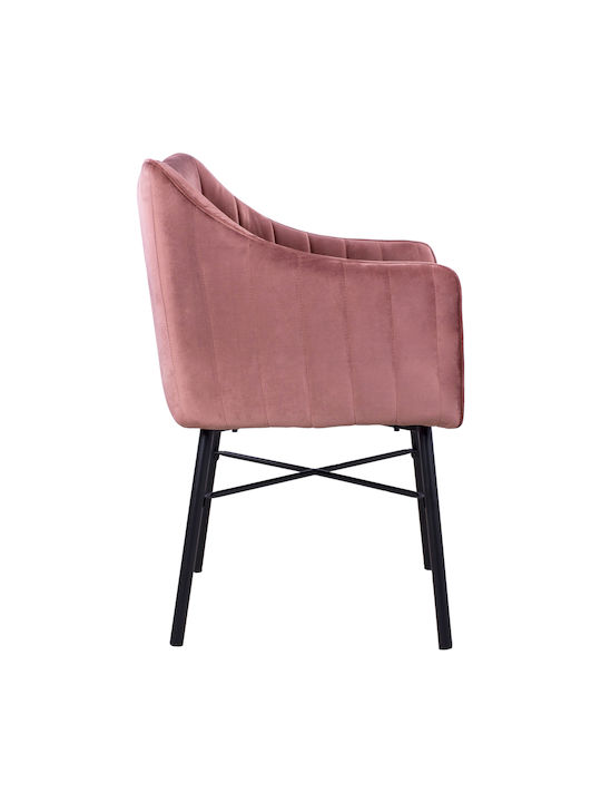 Allysa Dining Room Velvet Armchair Rotten Apple 57x58x88cm 2pcs