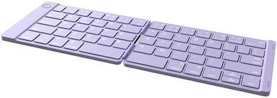 Delux Fără fir Set tastatură și mouse Engleză Internațională Violet