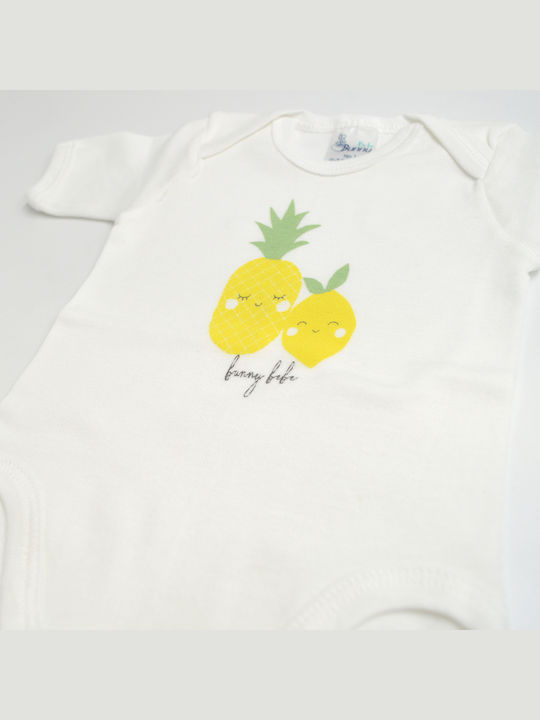 Bunny Bebe Baby Strampler Ananas White