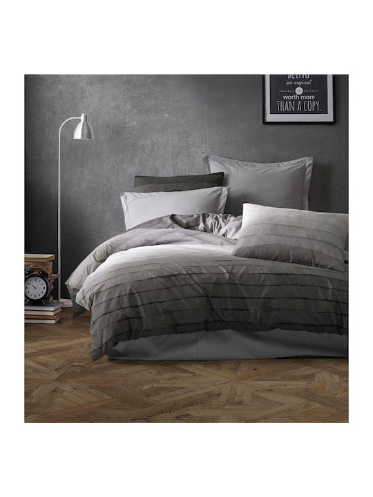 Dimcol Duvet Cover Single 160x240 Grey 485