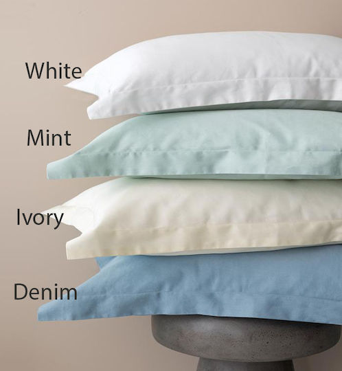 Palamaiki Duvet Cover Set Cotton Satin Queen with 2 Pillowcases 240x250 Posh Sateen Mint