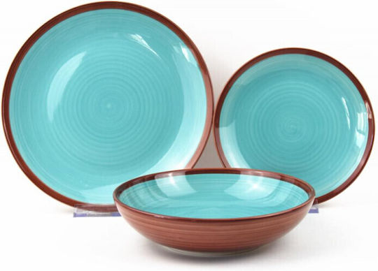 Heinner Sierra Albastru Ceramică Set de Vase 18buc Heinner Sierra Albastru Ceramică Set de Vase 18buc
