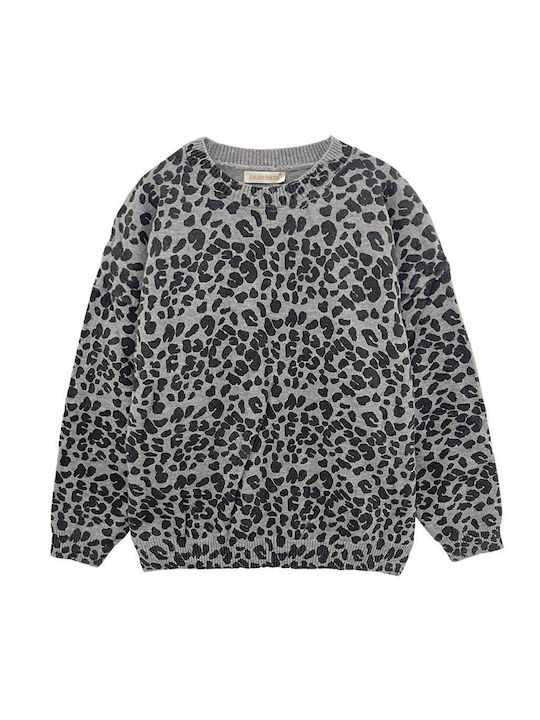 Ustyle Women's Sweater Animal Print White