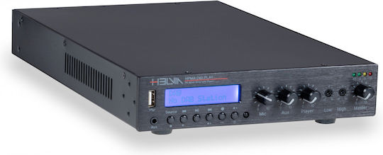 Helvia HPMA-240 Amplificator De Putere Comercial 3 0 Canale 240W/100V Și Conexiuni USB/FM