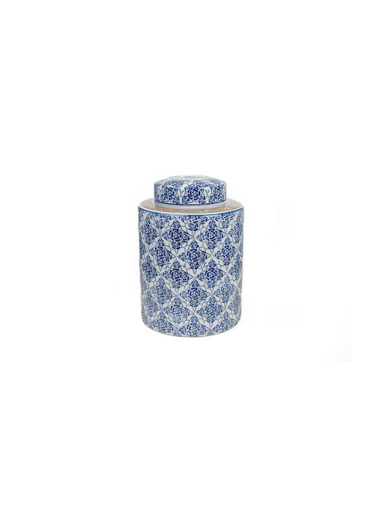 Romimex Blue White Porcelain Vase 20 X 28 X 20 Cm