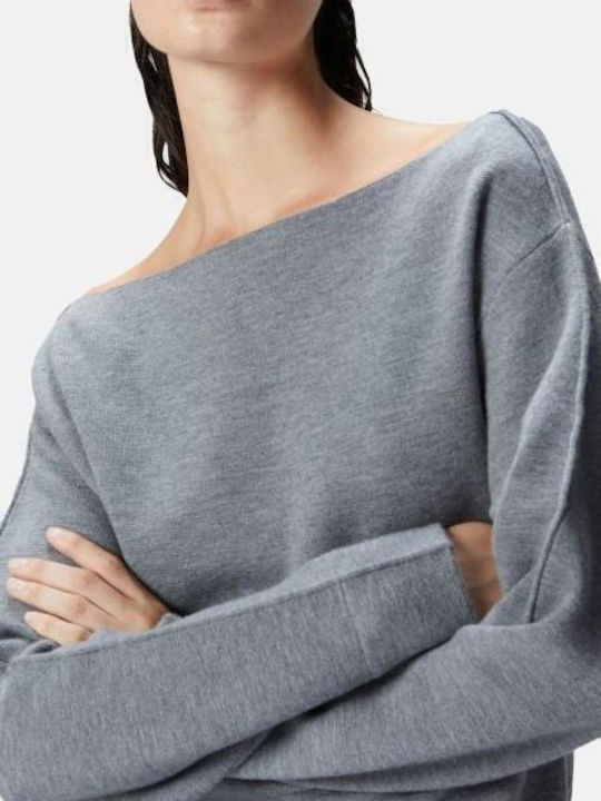 Chiarificazione Women's Blouse Long Sleeve Grey