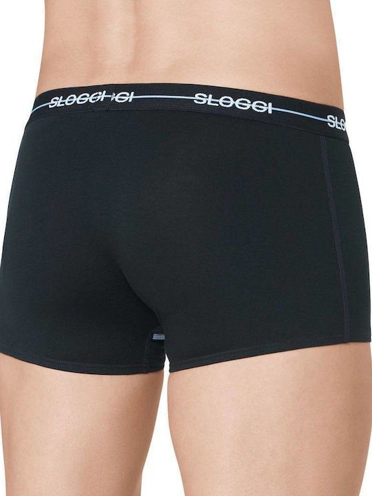 Sloggi Start Hipster Herren Boxershorts Schwarz 3Packung