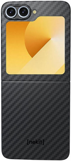 Nekit Umschlag Rückseite Aramid Fiber 1mm Schwarz (Galaxy Z Flip6)