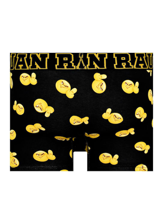 Juan Raul Men's Boxer Black with Patterns