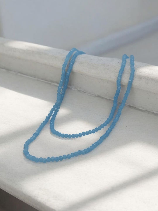 Small Light Blue Necklace Light Blue