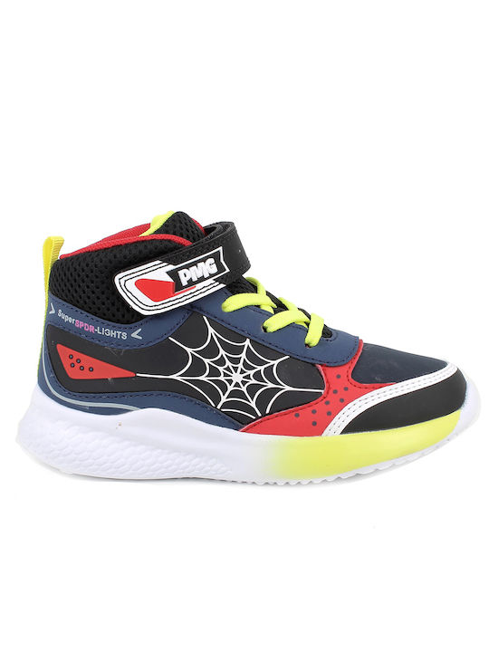 Primigi Kids Sneakers High Anatomic with Scratch & Lights Multicolour