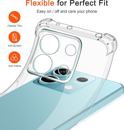 Techsuit Shockproof Clear Back Cover Σιλικόνης Διάφανο (Redmi Note 13 Pro 4G / Poco M6 Pro 4G)