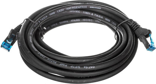 Goobay S/FTP Kat.6a Gigabit Netzwerkkabel Ethernet 5m Schwarzes