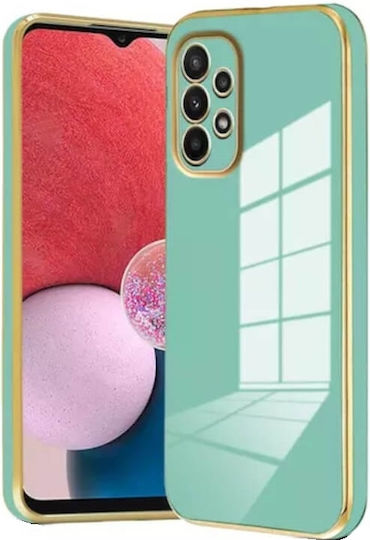 Bodycell Plated Umschlag Rückseite Silikon mit Band Gold (Galaxy A23 4G / Galaxy A23 5G Galaxy A23 4G / Galaxy A23 5G)