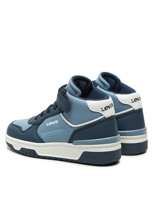 Dereck Mid Παιδικά Sneakers με Σκρατς Μπλε