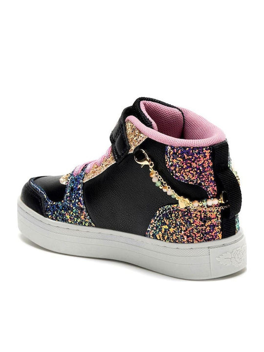 Gioiello Παιδικά Sneakers High με Σκρατς Μαύρα